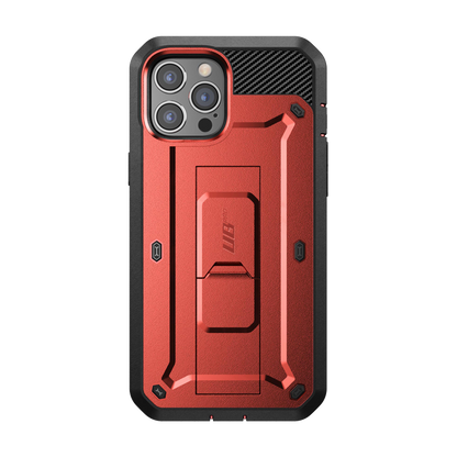 iPhone 12 Pro Max 6.7 inch Unicorn Beetle Pro Rugged Case-Metallic Red