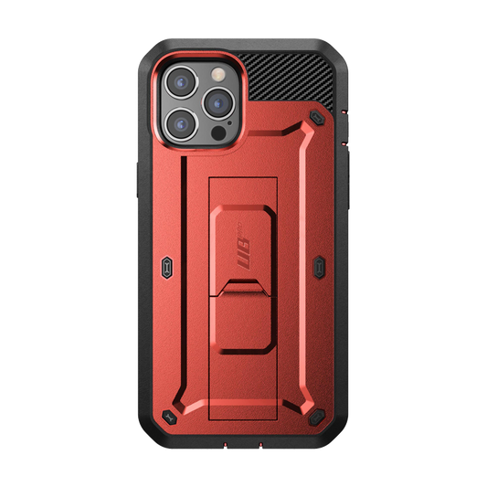 iPhone 12 Pro Max 6.7 inch Unicorn Beetle Pro Rugged Case-Metallic Red