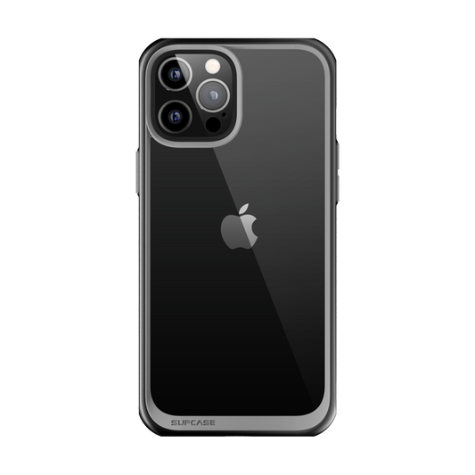 iPhone 12 Pro 6.1 inch Unicorn Beetle Style Slim Clear Case-Black