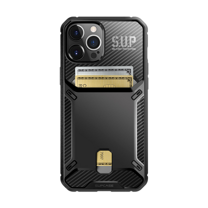 iPhone 12 Pro Max 6.7 inch Unicorn Beetle Vault Wallet Case-Black