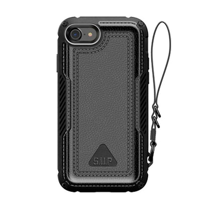 iPhone SE (2020) Unicorn Beetle Royal Rugged Leather Case-Black