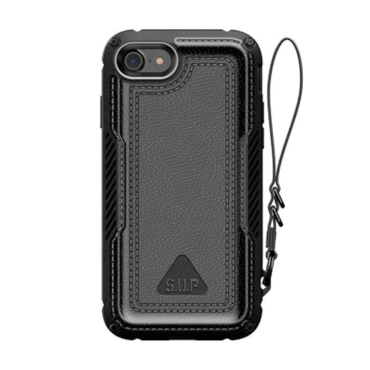 iPhone SE (2020) Unicorn Beetle Royal Rugged Leather Case-Black