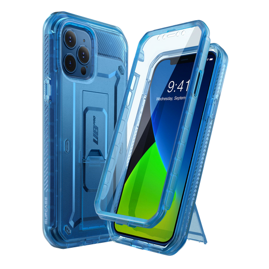 iPhone 12 Pro 6.1 inch Unicorn Beetle Pro Rugged Case-Clear Blue