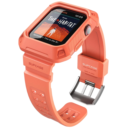 Apple Watch Series 4 / 5 / 6 / SE UB Pro Wristband Case (44mm)-Peach