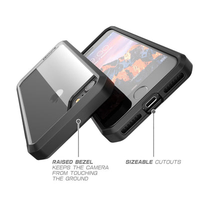 iPhone 8 Unicorn Beetle Hybrid Protective Bumper Case-Black