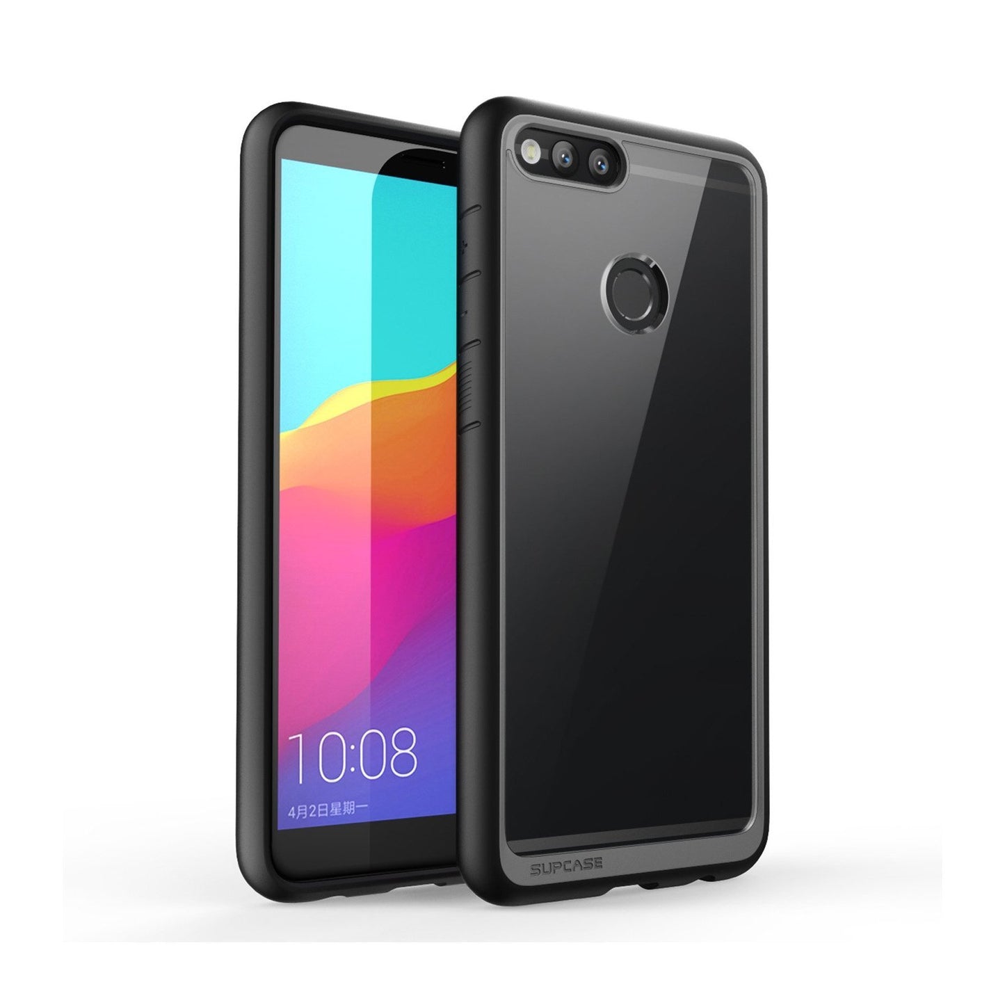 Huawei Mate SE Unicorn Beetle Style Slim Clear Case-Black