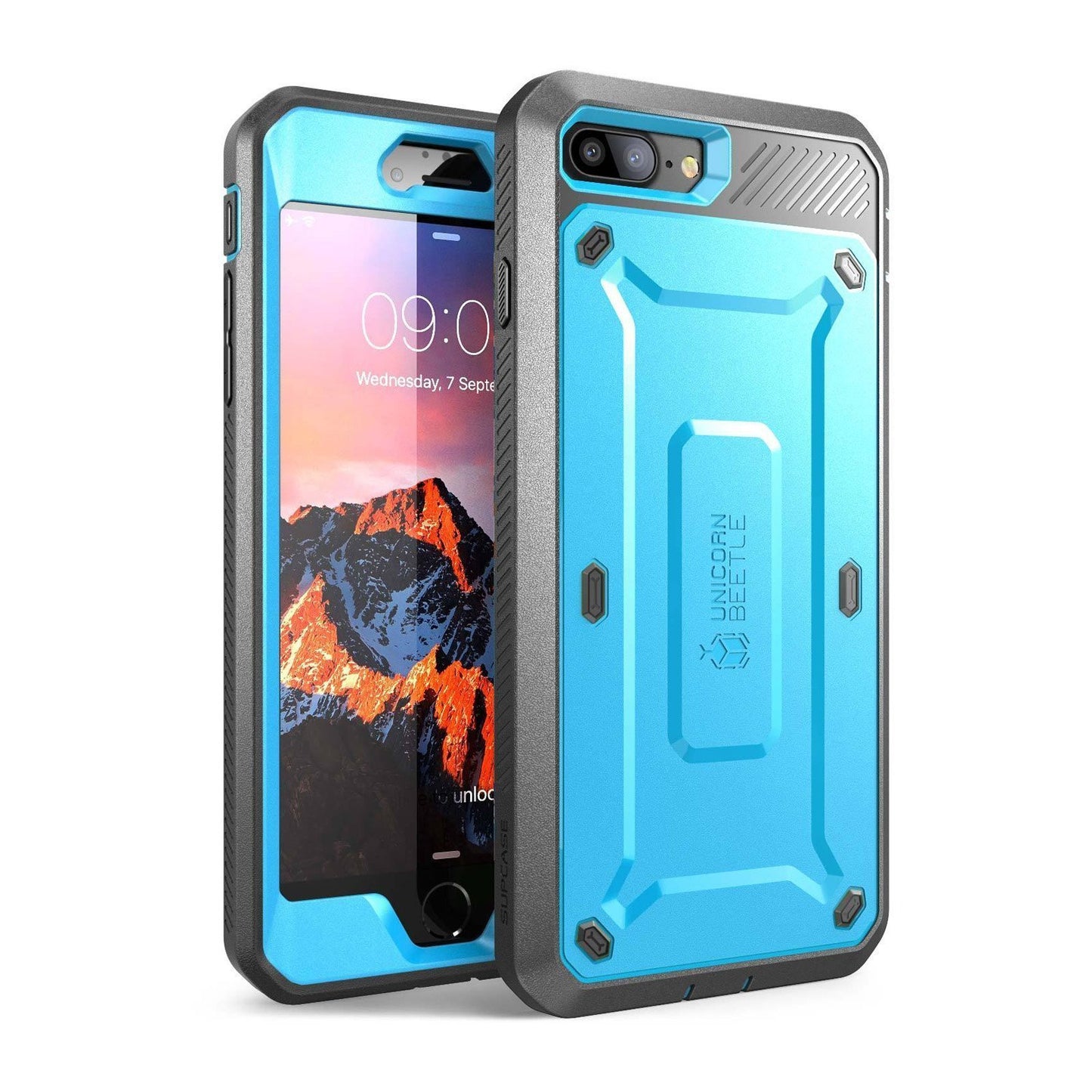 iPhone 7 Unicorn Beetle Pro Holster Case-Blue