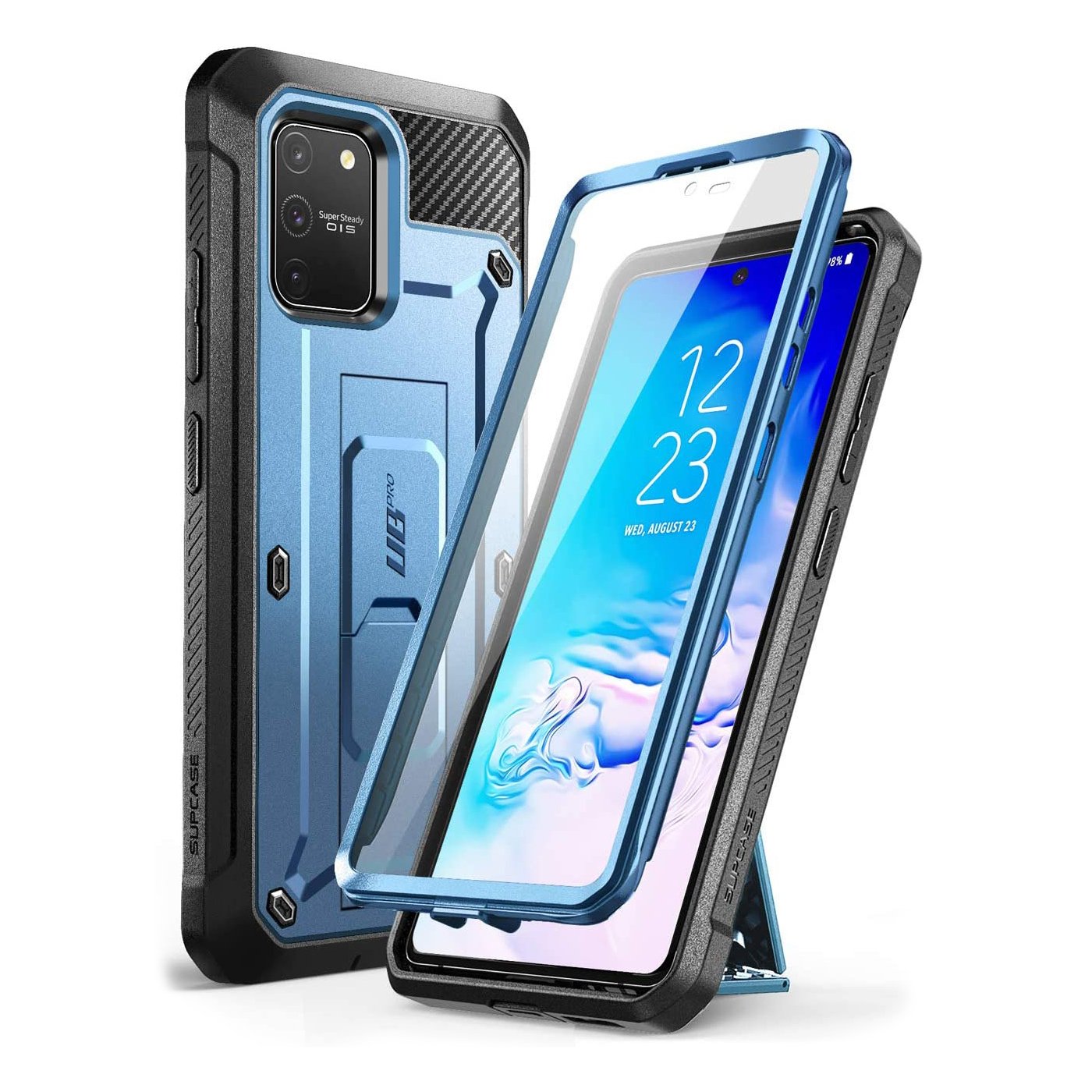 Galaxy S10 Lite Unicorn Beetle Pro Full Body Rugged Holster Case-Metallic Blue