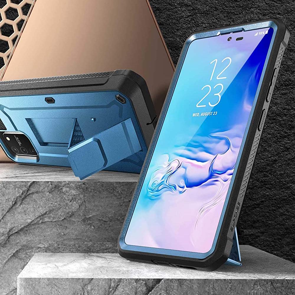 Galaxy S10 Lite Unicorn Beetle Pro Full Body Rugged Holster Case-Metallic Blue