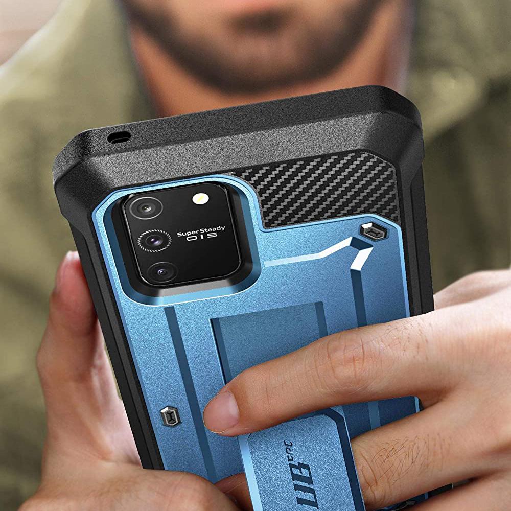 Galaxy S10 Lite Unicorn Beetle Pro Full Body Rugged Holster Case-Metallic Blue