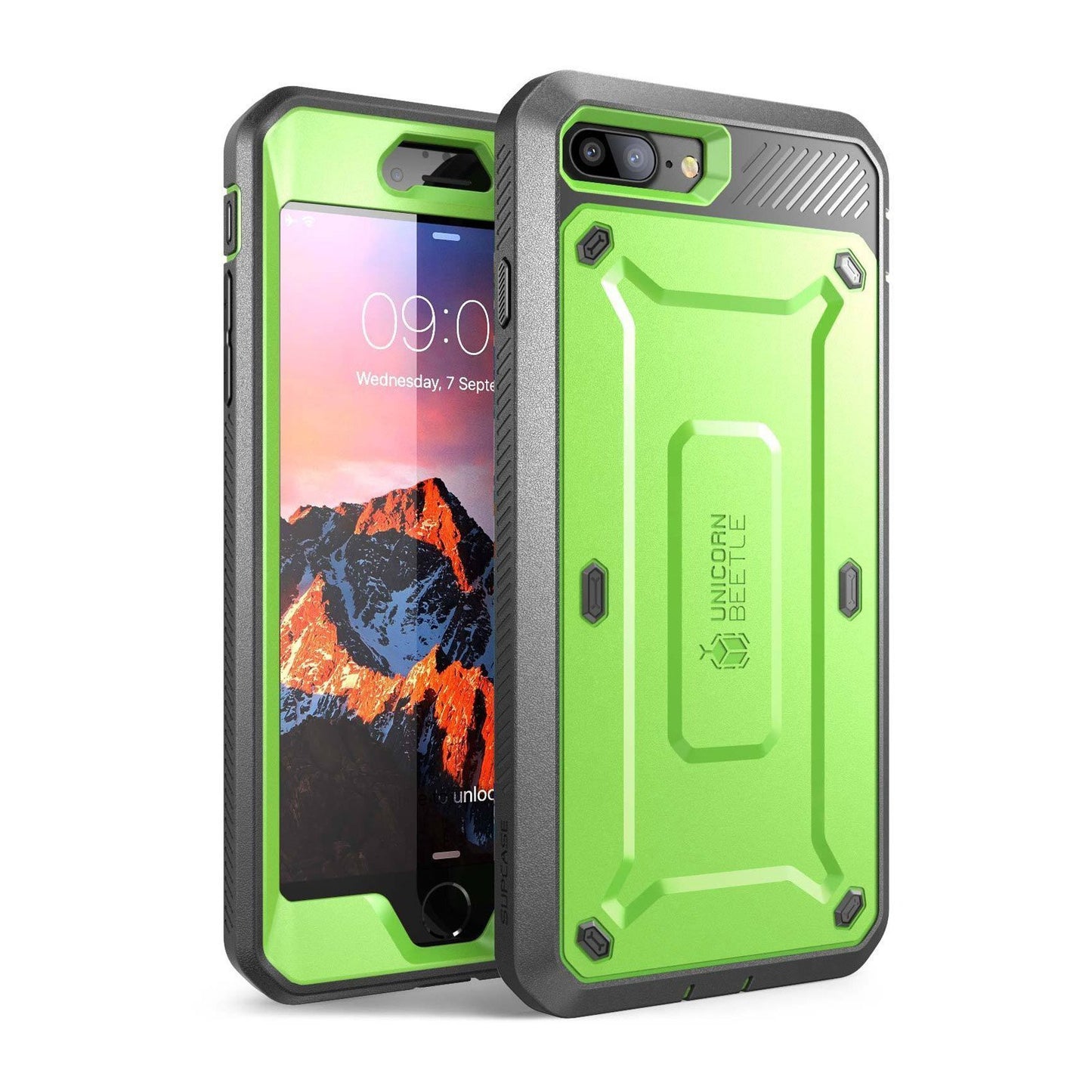 iPhone 7 Unicorn Beetle Pro Holster Case-Green