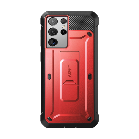 Galaxy S21 Ultra Unicorn Beetle Pro Rugged Case-Metallic Red
