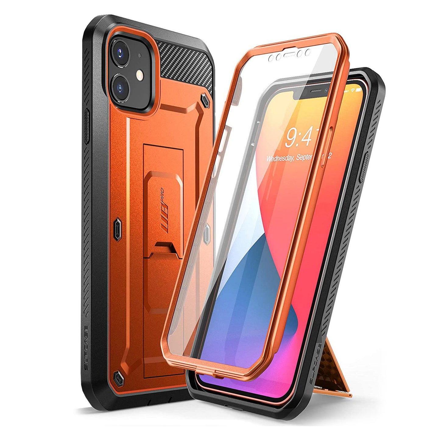 iPhone 12 6.1 inch Unicorn Beetle Pro Rugged Case-Orange