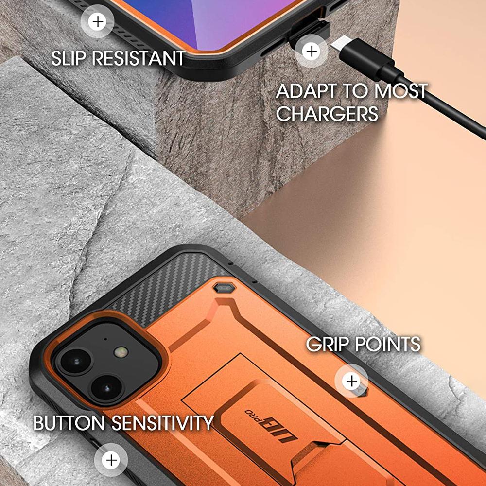 iPhone 12 mini 5.4 inch Unicorn Beetle Pro Rugged Case-Orange