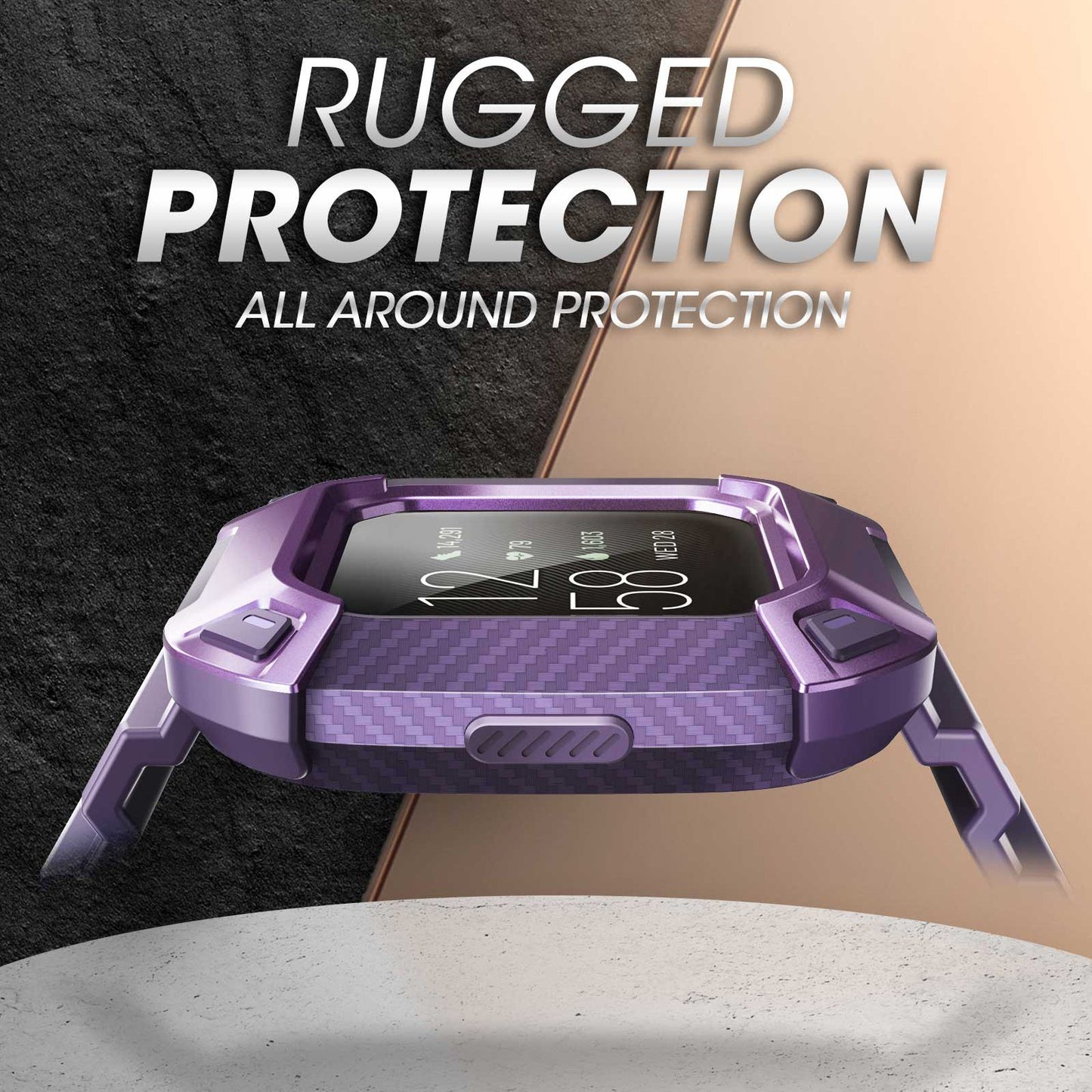 Fitbit Versa 2 Unicorn Beetle Pro Rugged Case-Purple