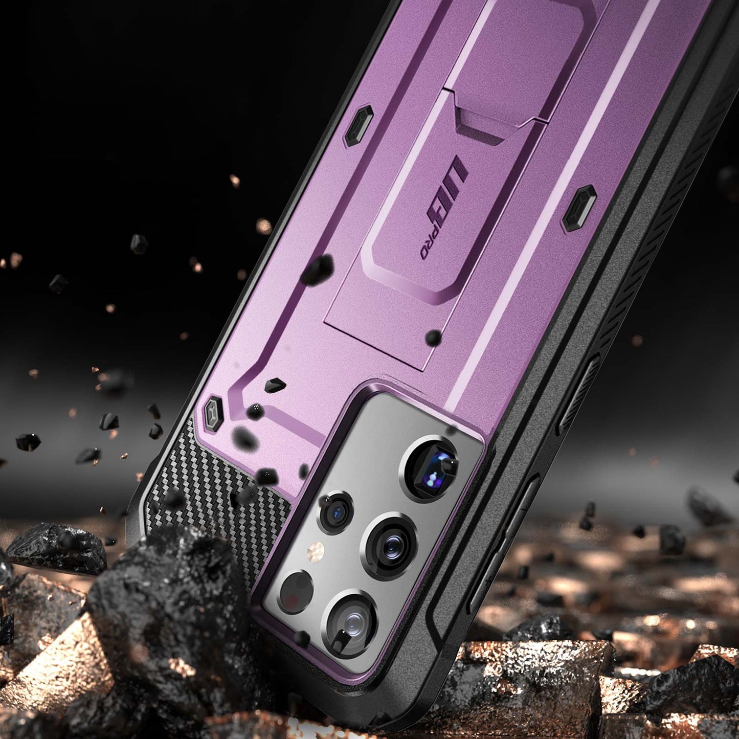 Galaxy S21 Ultra Unicorn Beetle Pro Rugged Case-Metallic Purple