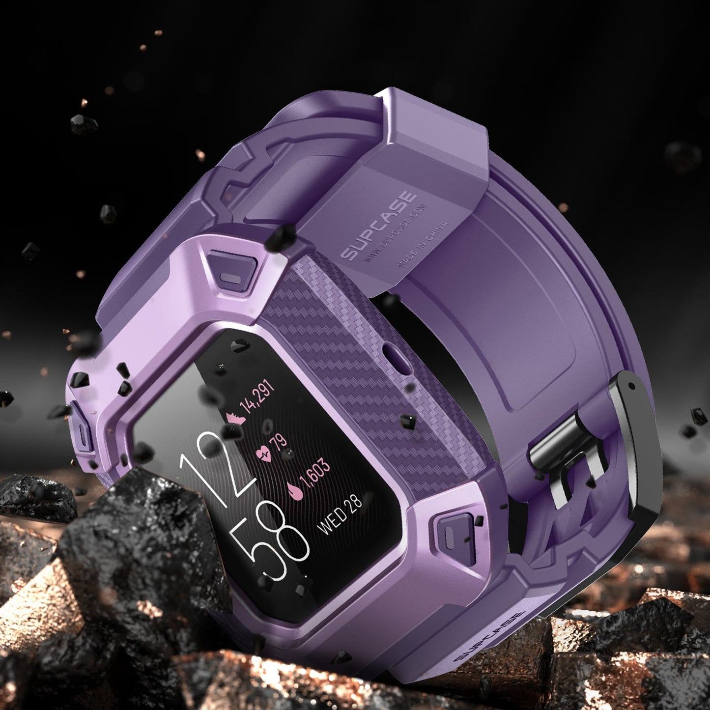 Fitbit Versa 2 Unicorn Beetle Pro Rugged Case-Purple