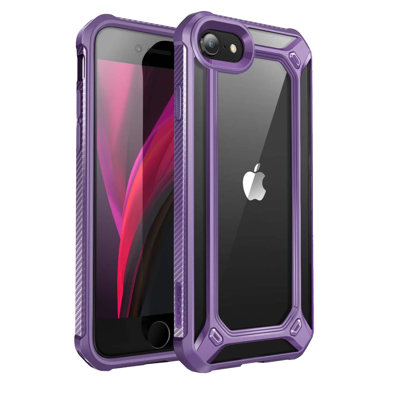 iPhone 7 / 8 Unicorn Beetle Exo Clear Case-Purple