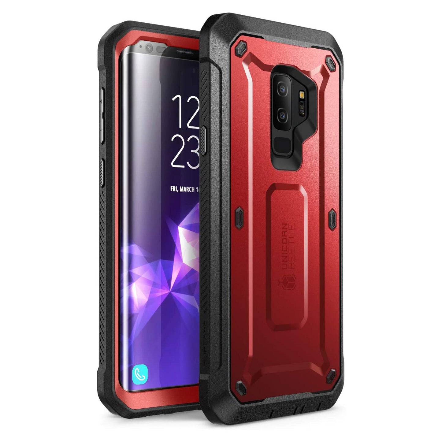 Galaxy S9 Plus Unicorn Beetle Pro Full Body Rugged Case-Metallic Red