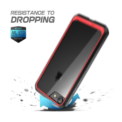 iPhone 8 Unicorn Beetle Hybrid Protective Bumper Case-Red