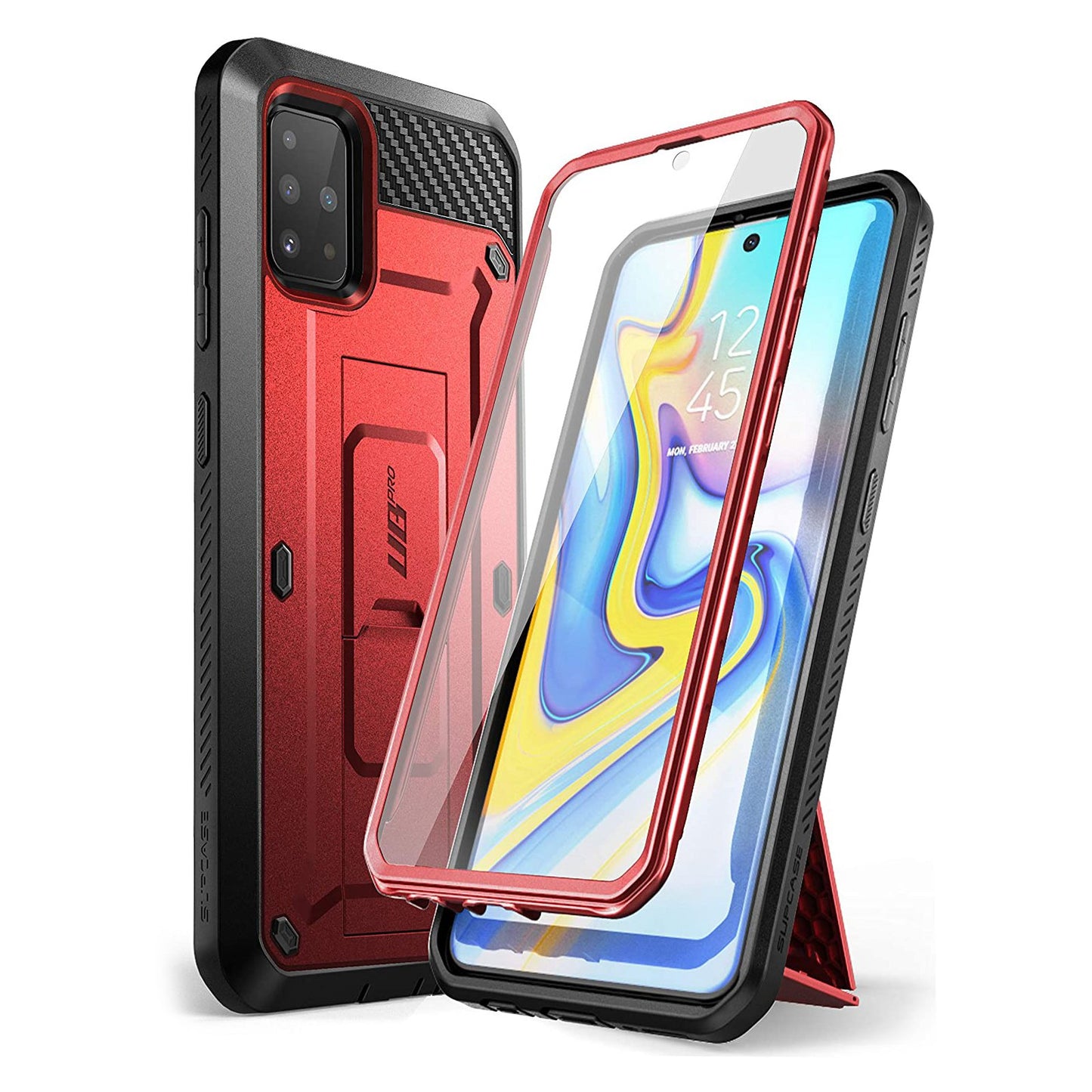 Galaxy A51 Unicorn Beetle Pro Rugged Case-Metallic Red