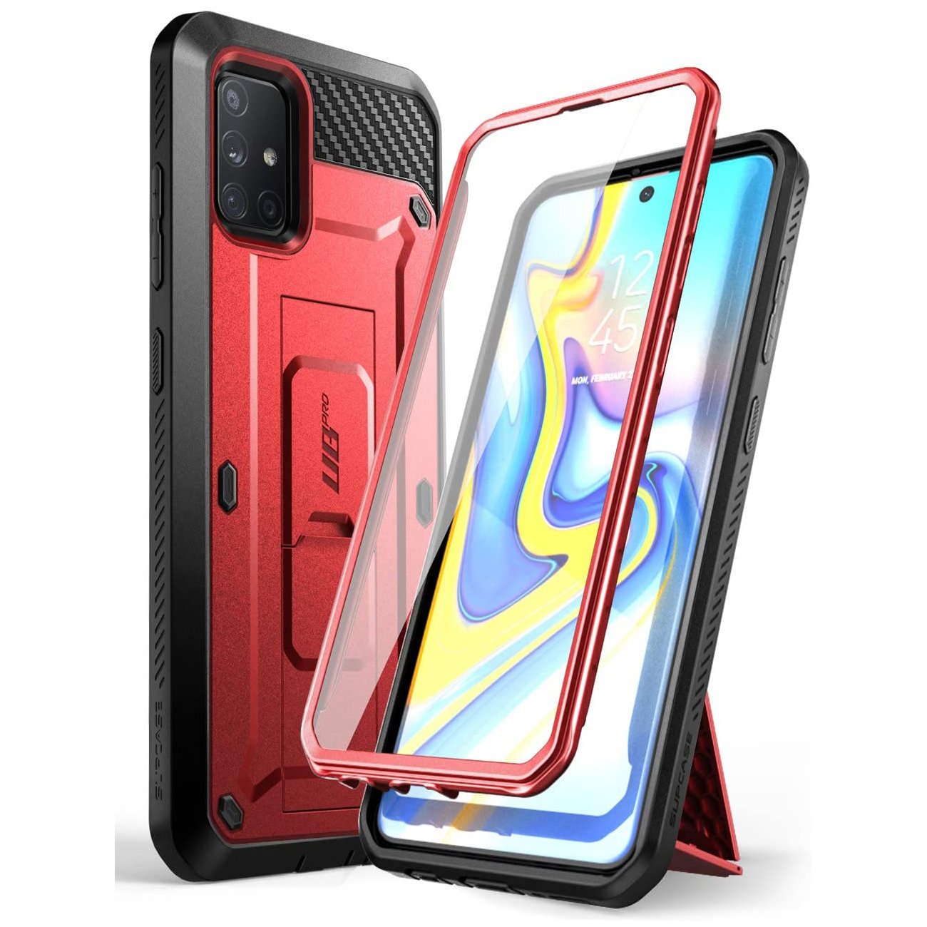 Galaxy A71 5G Unicorn Beetle PRO Rugged Case-Metallic Red