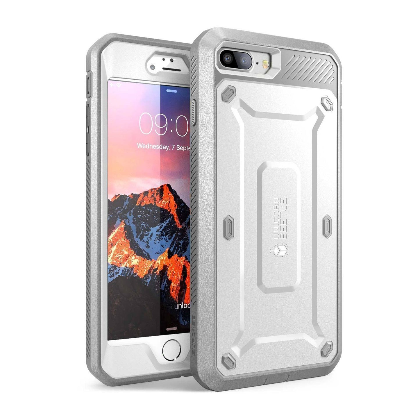 iPhone 7 Unicorn Beetle Pro Holster Case-White