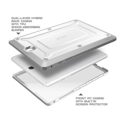 Galaxy Tab A 8.0 inch (2016) Unicorn Beetle Pro Rugged Case with Built-in Screen Protector-White